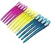 Minalo 12pcs Transparent Sectioning Plastic& Metal Duckbill Clips Hairdressing Salon Hair Grip DIY Hair-Styling Accessories Hair Clips, Non-slip Hair Barrettes for Women, Girls and Hairdresser