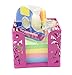 EasyPAG Carved Hollow Flower Pattern 3 in 1 Desk Organizer Set (Pink)