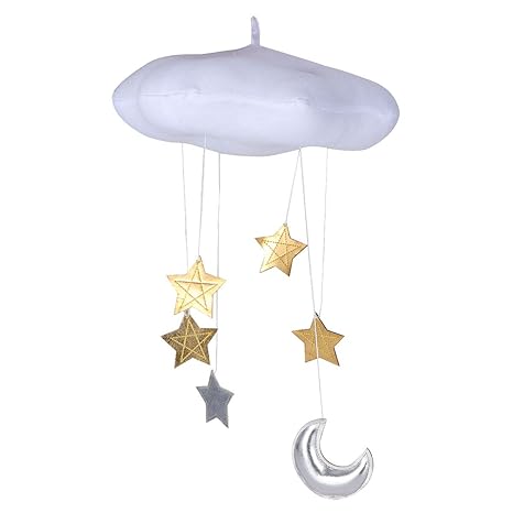 Vosarea Baby Ceiling Mobile Hanging Cloud Decorations Moon And
