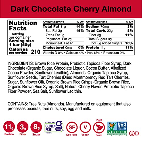 thumbnail image 2 of Dark Chocolate Almond Cherry Chocolate Bar 2 of 13
