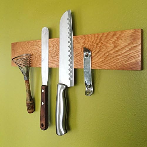 Magnet Knife Rack, Rustic Style, Walnut, Maple, Cherry, Oak, Handmade in USA, Ships from Detroit, Michigan