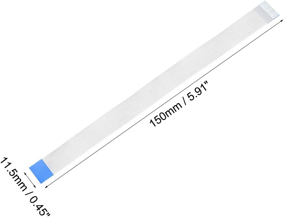 sourcing map Flexible Flat Cable, 22 Pins 0.5mm Pitch 150mm FPC FFC Flexible Ribbon Cable for LCD TV DVD Player Laptop 5Pcs (B Type) - Image 4