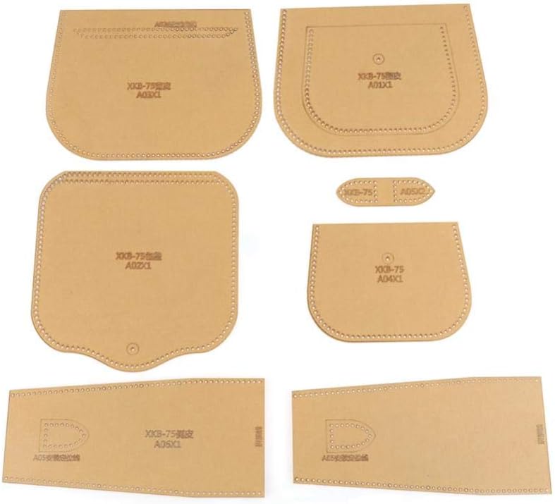 Acrylic Wallet Template, Clear Acrylic Wallet Pattern Stencil Template Drawings Set Leather Hand Craft DIY(XKB-75)
