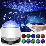 Projecteur LED ciel étoilé, veilleuse avec vagues d'eau Starry Projecteur avec h