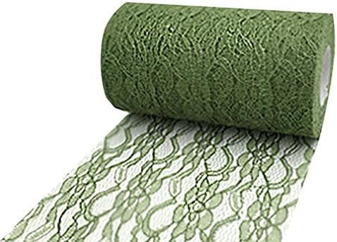Vintage Lace Tulle Fabric Netting Ribbon Roll Spool Sewing DIY Wedding Party Decor 6" x 25 Yards