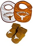 NCAA Texas Longhorns Infant Booties and 2 Pack Bib Set