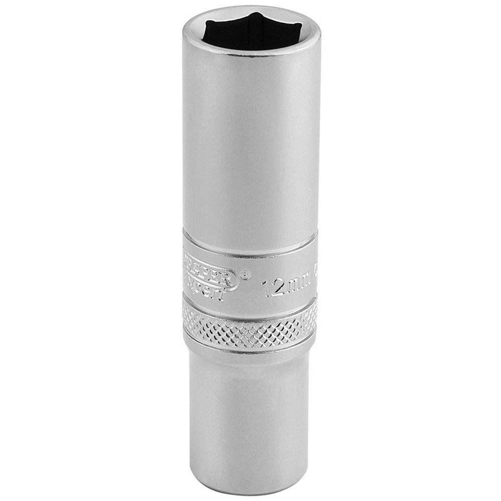 Draper 16580 Metric 3/8-Inch Square Drive Hi-Torq 6-Point Deep 12 mm Socket
