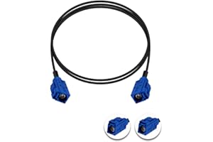 POBADY Fakra C Female to Fakra C Female Blue Pigtail Cable RG174 3.3FT/1M GPS Antenna Extension Cable for Car Radio