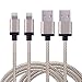 Wecharge(TM) 2Pack 6FT Durable Nylon Braided Lightning Cables Syncing and Charging Cord with Aluminum Connector for iPhone 6s plus, 6s, 6 plus, 6, 5s, 5c, 5, iPad Air, iPad Mini, iPod (Golden)