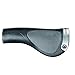 Ergon GP1 Mountain Bike Grips, Black/Gray, Rubber