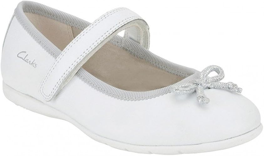 clarks white slip on shoes