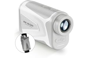 REVASRI Laser Golf Rangefinder 600Yards 6X Magnification Slope Compensation, Flag Lock Vibration, Golf Rangefinder with Magnet, Measure in Yards Feet Meters