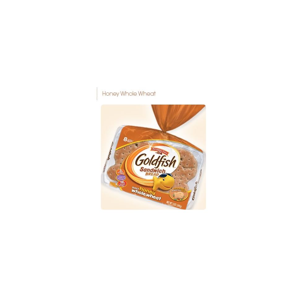 Pepperidge Farm Soft Honey Whole Wheat Goldfish Shaped Sandwich Bread