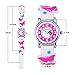 Zeiger Toddler Fashion Children Kids Watches Girls Age 5 - 7 - 10 Time Teacher, Cartoon Character 3D Butterfly Silicone Band -White