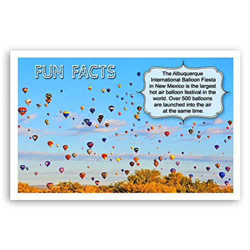 FUN FACTS postcard set of 20. Post card variety pack with trivia and fun fact theme postcards