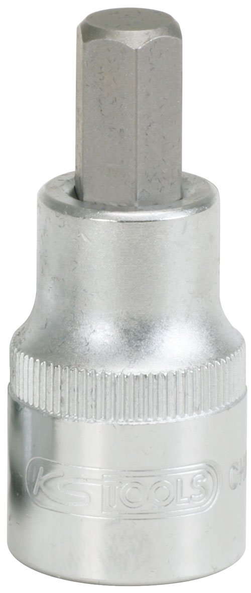 KS Tools 917.1317 1/2" Bit socket hexagon, short, 7/32"