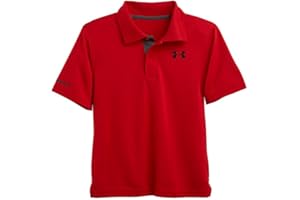 Under Armour Boys' Short Sleeve Ua Match Polo Collared Shirt, Chest Logo, Soft & Comfortable