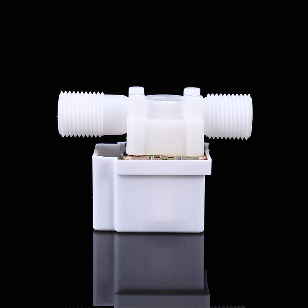 Electric Water Solenoid Valve Magnetic 1/2" DC 12V N/C Water Air Inlet Flow Switch Normally Closed