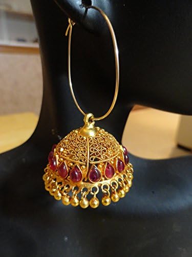 Jaipur Jhumkas-J192-Jadau Jhumkas
