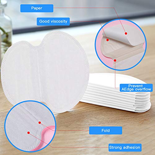 Underarm Sweat Pads - Fight Hyperhidrosis [100 Pack] for Men and Women Underarm Armpit Sweat Pads Shield Dress Shields Sweat Guard