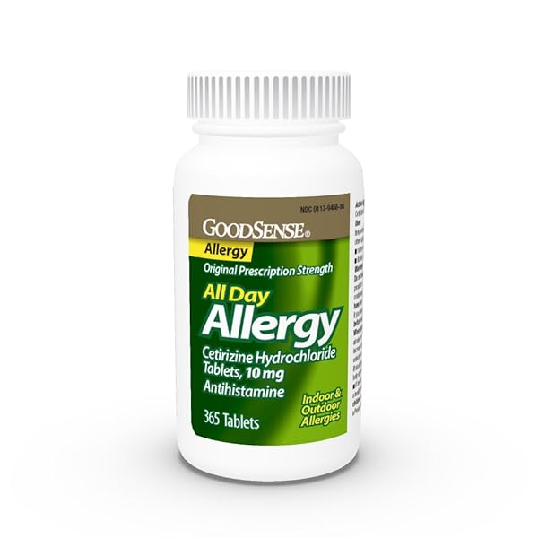 GOODSENSE 24 HOUR ALLERGY RELIEF, CETIRIZINE HYDROCHLORIDE TABLETS, 10 MG, ANTIHISTAMINE