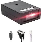 EVAWGIB Embedded Mini USB Fixed Mount Barcode Scanner Scan Engine, CMOS 2D Barcode Reader Module RS232/TTL/USB Barcode Scanner Module Mini-Size Module (RS232)