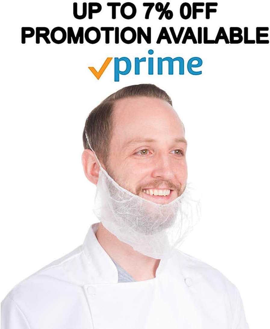 ABC Pack of 100 Black Polypropylene Beard Covers 18". Disposable Beard Guards. Industrial Grade Beard Net Protectors. Honeycomb Beard Nets. Facial Hair Covering. Breathable & Lightweight. Wholesale.: Health & Personal Care