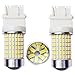 Bulbeats 1200 Lumens 2pcs 144-BX Chipsets 3056 3156 3057 3157 LED Bulbs with Projector backup lights turn signal light brake light tail light White 6000K Best Value!