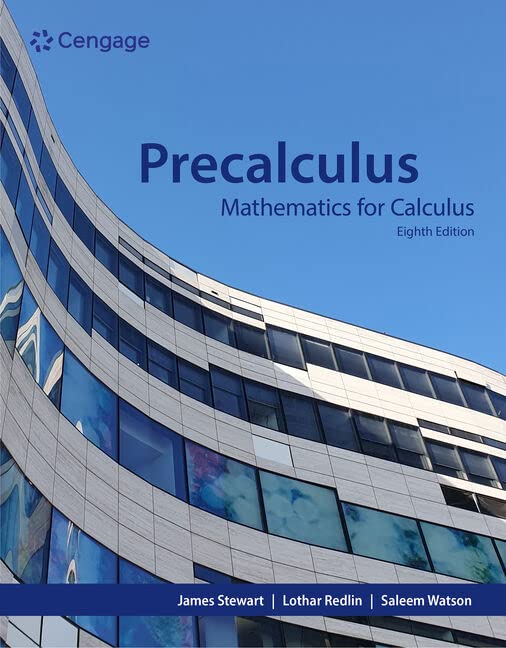 Precalculus Mathematics for Calculus Stewart, James, Redlin, Lothar