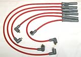 MSD RED Spark Plug Wires Custom Set (6 wires) for Mitsubishi 3000GT VR4 Turbo and DOHC Non-Turbo - RED Wires
