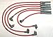 MSD RED Spark Plug Wires Custom Set (6 wires) for Mitsubishi 3000GT VR4 Turbo and DOHC Non-Turbo - RED Wires