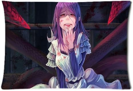 Amazon 神代利世 かみしろりぜ 東京喰種 トーキョーグール Tokyo Ghoul 枕カバー ピロケース 綿50 ポリエステル50 16x24 Inch 長方形両面画像 No 枕カバー ピローケース オンライン通販