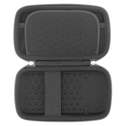 Sisma Portable External Hard Drive Case for Western Digital Seagate Toshiba 2TB 3TB 4TB 5TB 2.5 inch HDD Small Electronics Accessories Travel Organizer Carrying Bag, Grey SCB171101HC-P-G
