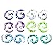 PiercingJ 12pcs 12G 8G 6G 4G 2G 0G 00G 1/2
