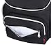 S-ZONE Multi-function Baby Diaper Bag Backpack with Changing Pad and Portable Insulated Pocket (Black)