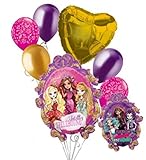 7 pc Ever After High Happy Birthday Balloon Bouquet Party Decoration Apple White