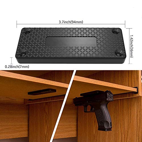 Piggy-G 2Pack Magnetic Gun Mount & Holster for Vehicle and Home - 43lb Car Holster Concealed Carry Holster for Handgun Pistol Revolver Magazine in Truck, Vehicle, Wall, Vault, Bed,Bedside - Thumbnail 2