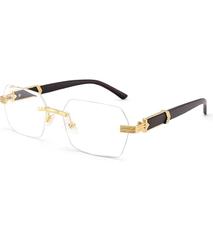 Amazon.com: Vintage Retro Trendy Style Designer Rimless  display picture 1