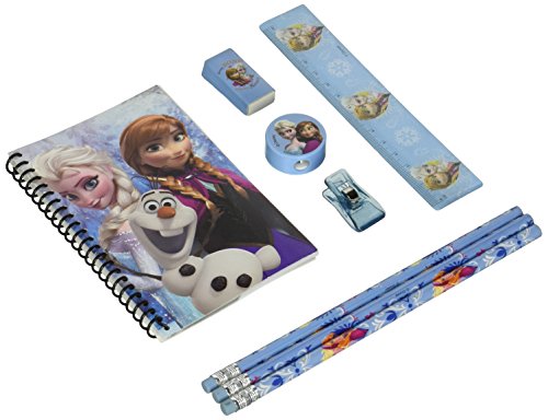 Blue Disney Frozen Princess Anna Elsa & Olaf Stationary Set for Kids