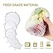 Six-qu Silicone Storage Covers, 6-Pack of Various Sizes Silicone Stretch Lids for Bowl, Can, Jar, Glassware, Food Saver Covers Safe in Dishwasher, Microwave and Freezer