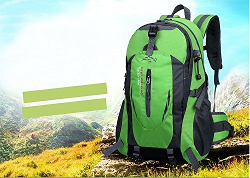 Travel Laptop Backpack, IVSO Slim Anti Theft Computer Bag, Lightweight Packable Durable Outdoor Travel Hiking Backpack Daypack for Men and Women (Green)