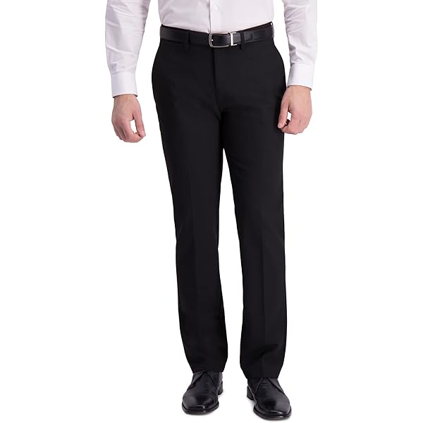 Perry Ellis Men's Slim Fit Flat Front Stretch Dobby Pants