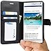 Note 4 Case, Abacus24-7 Note 4 Wallet Case [Book Fold] Leather Galaxy Note 4 Cover [Flip Cover] with Foldable Stand, Pockets for ID, Credit Cards - Black Flip Case for Samsung Note 4
