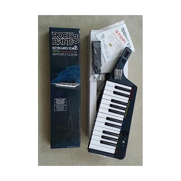 Rock Band 3 Wireless Keyboard for Xbox 360 and Keyboard Stand for Xbox 360, Playstation 3 and Wii