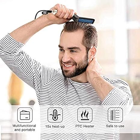 Buy Quick Beard Straightener Hair Styler Comb Perfuw 2019