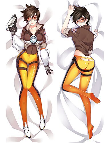 GB Arts Overwatch Tracer New Design Peach Skin 150cm x 50cm Pillowcase
