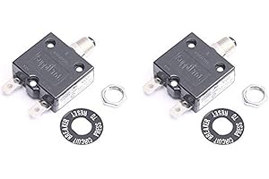 DEVMO 2PCS 125/250V AC 20 Amp Circuit Thermal Breaker Thermal Protector for Generator