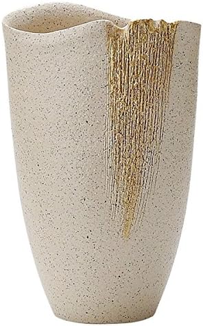 Shigaraki Japanese Ceramic Ware. Ikebana Flower vase. White gesho Kirara. 1-2572