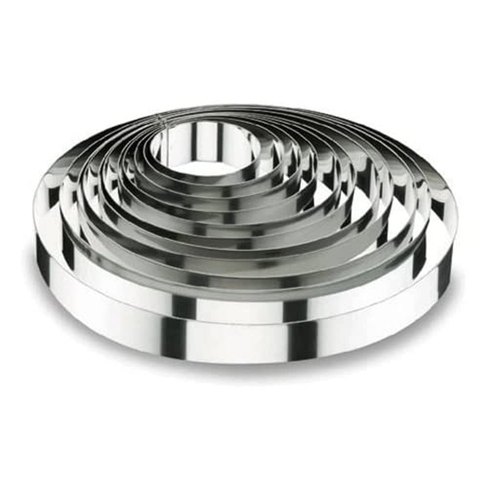 Lacor-68524-ROUND Cake Ring 24x4,5 CM.- STNLS