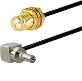 Vecys SMA Female to CRC9 Male Right Angle 90 Degree RG174 15cm Cable for 4G LTE view 2